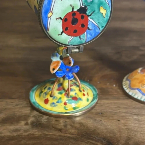 VTG Set of 2 US Mail Stamp Holder Birdhouses Kelvin Chen 2004 / 2002 - Picture 2 of 16